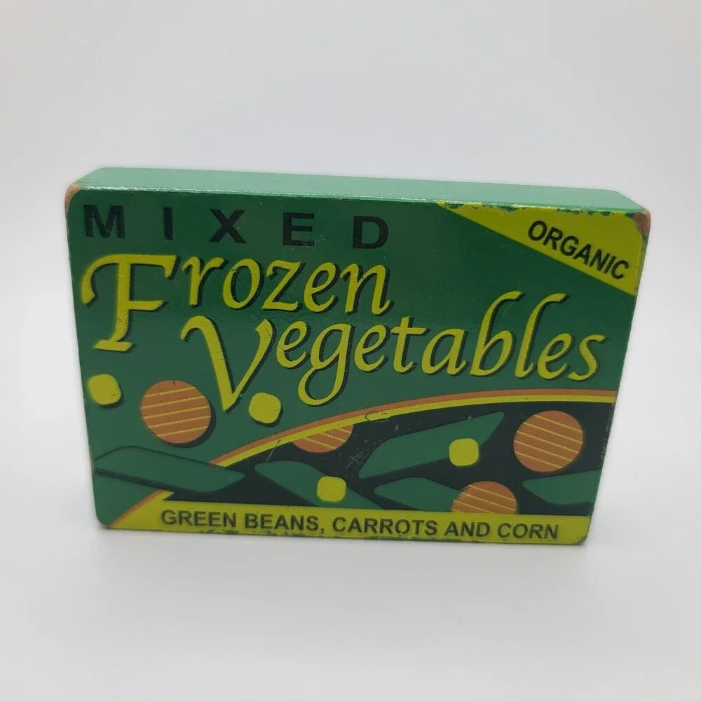Melissa and Doug Wooden Food Lot 2 Milk Butter Swiss Cheese Frozen Vegetables